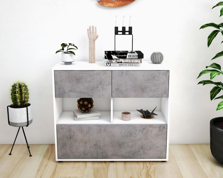 Sideboard Cosima, Beton (92x79x35cm)