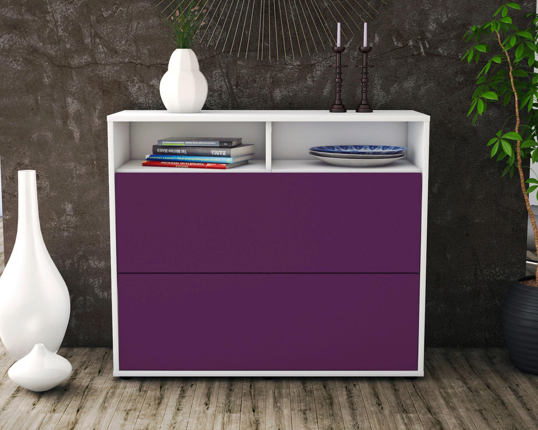 Sideboard Cosma, Lila (92x79x35cm)