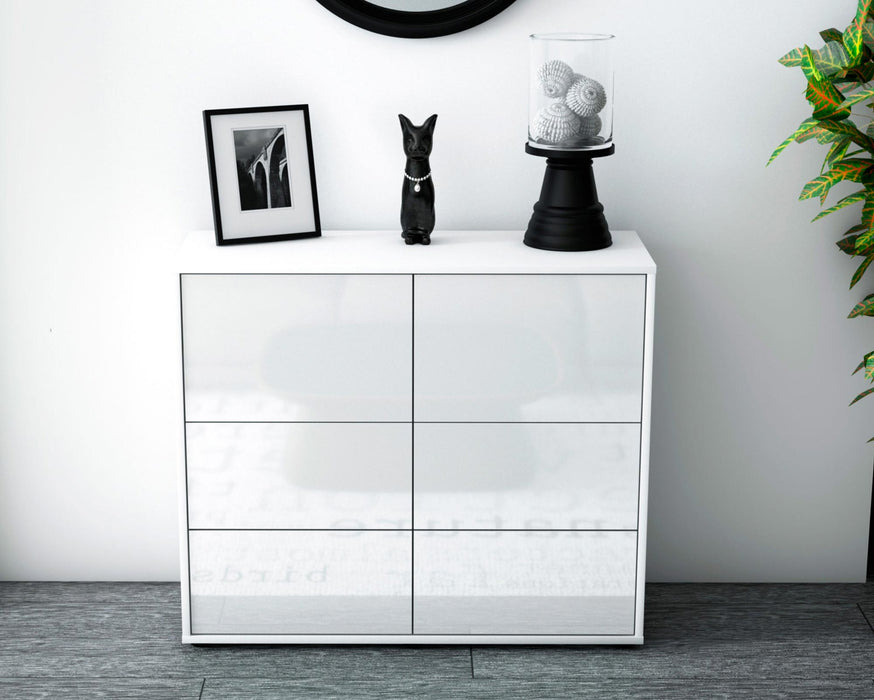 Sideboard Dana, Weiß (92x79x35cm)