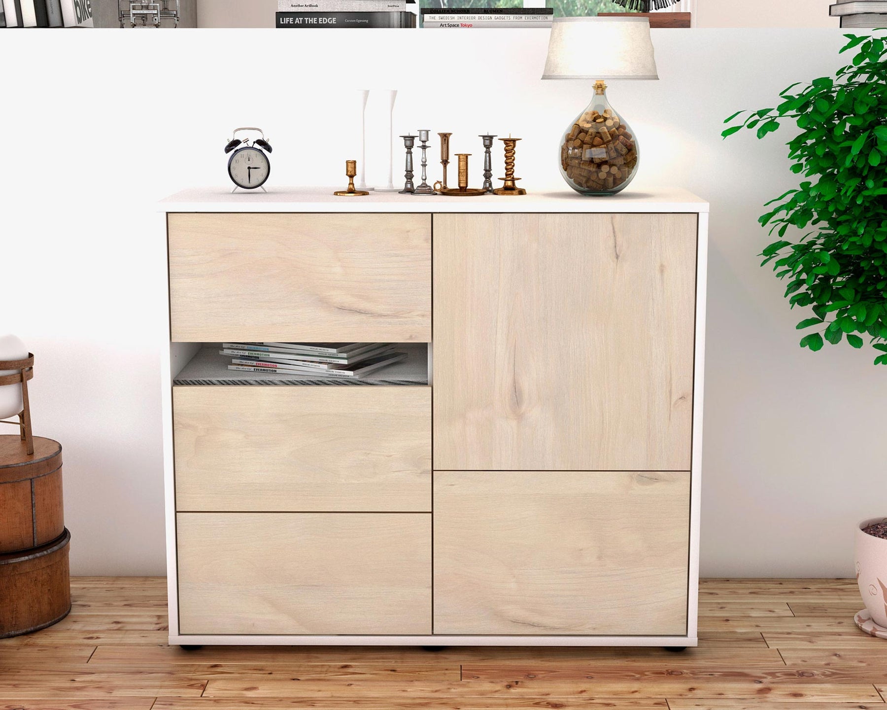 Sideboard Davina, Zeder (92x79x35cm)