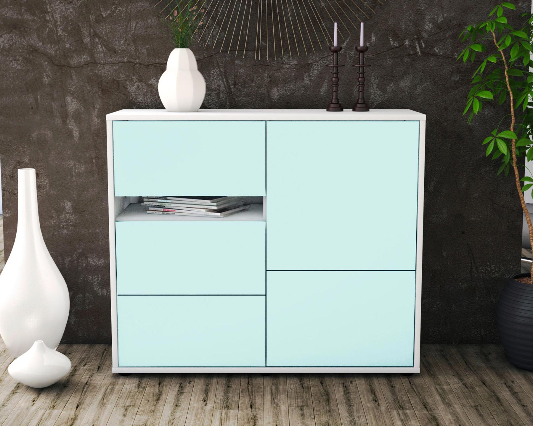 Sideboard Davina, Mint (92x79x35cm)