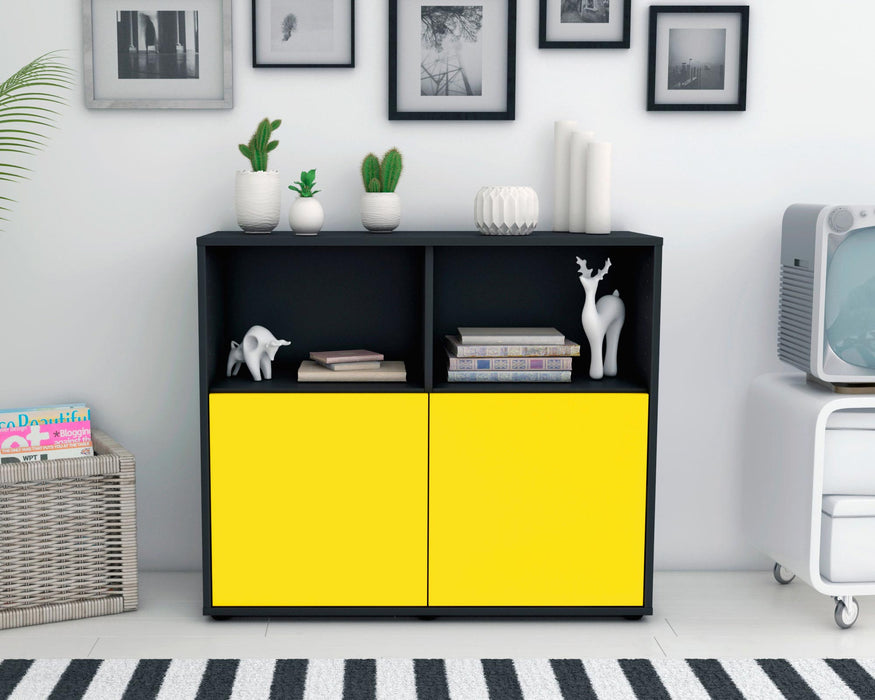 Sideboard Camilla, Gelb (92x79x35cm)