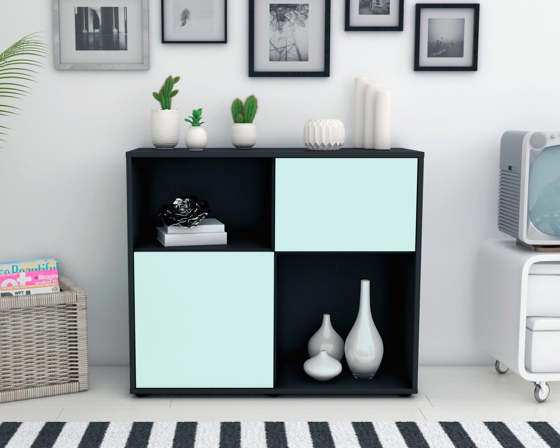 Sideboard Carola, Mint (92x79x35cm)