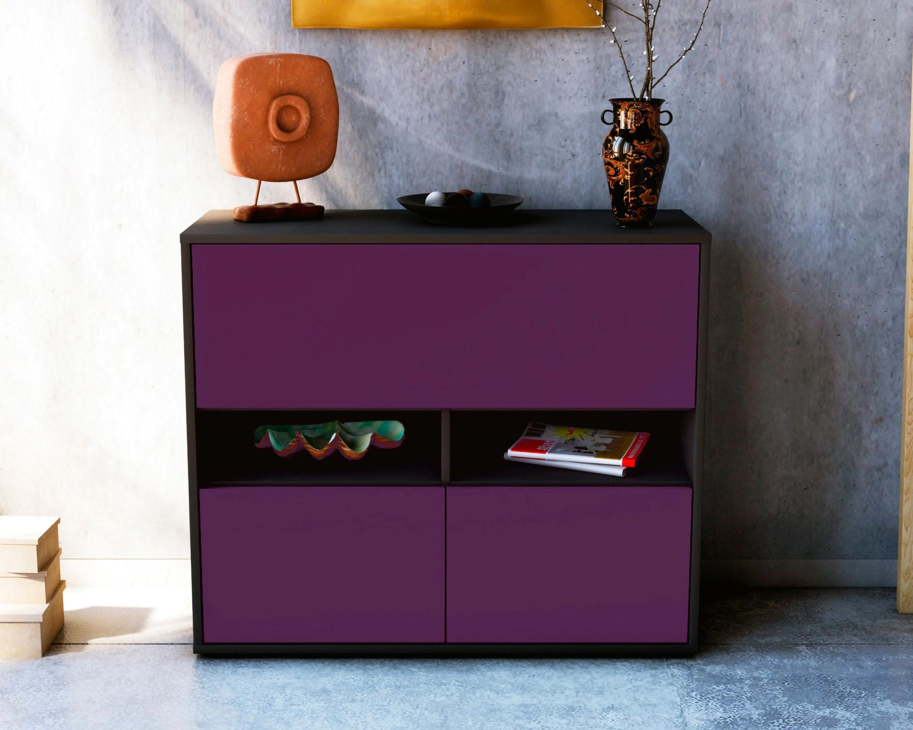 Sideboard Cassandra, Lila (92x79x35cm)