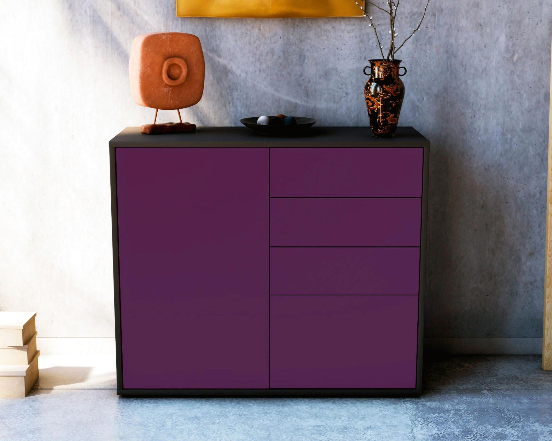 Sideboard Celestina, Lila (92x79x35cm)