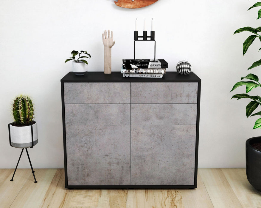 Sideboard Celia, Beton (92x79x35cm)