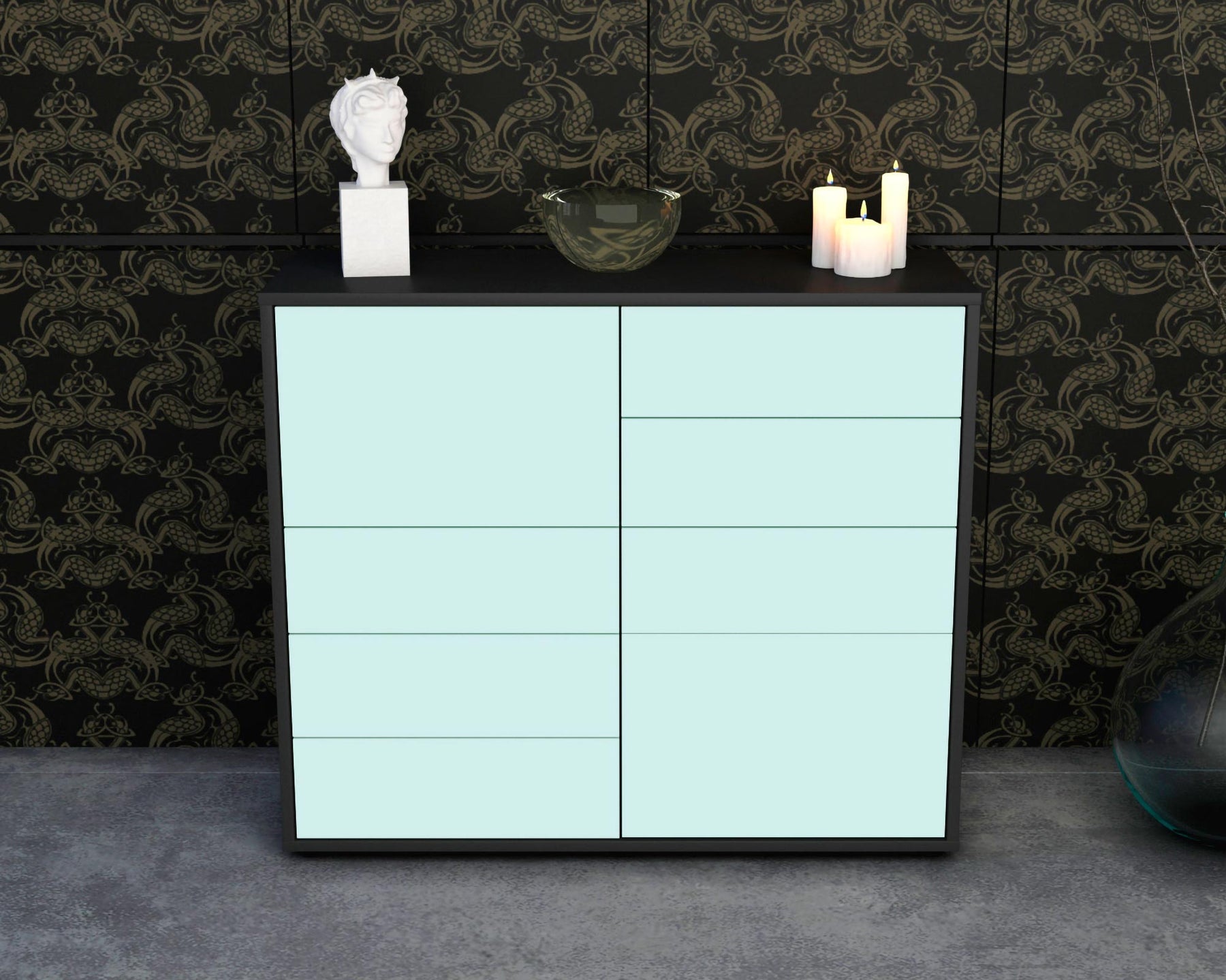 Sideboard Clarissa, Mint (92x79x35cm)