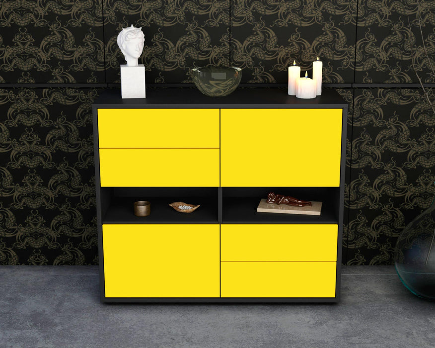 Sideboard Claudia, Gelb (92x79x35cm)