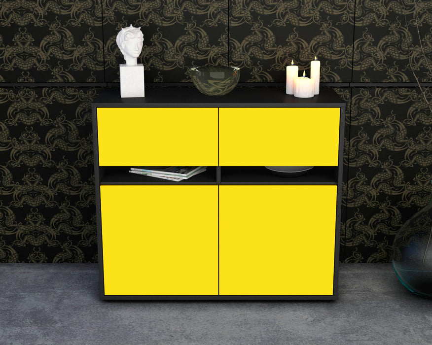 Sideboard Clea, Gelb (92x79x35cm)