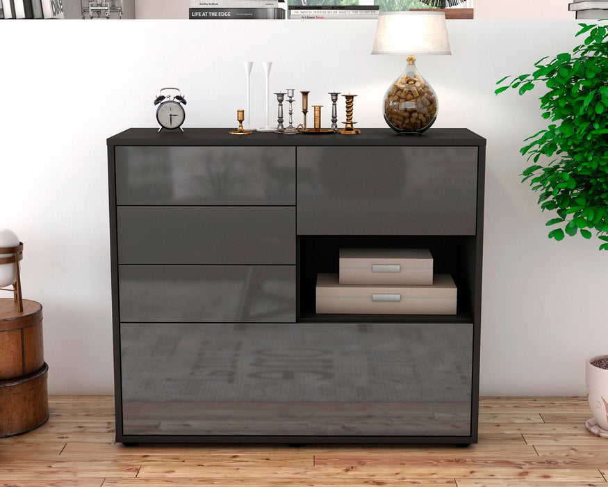 Sideboard Coco, Grau (92x79x35cm)