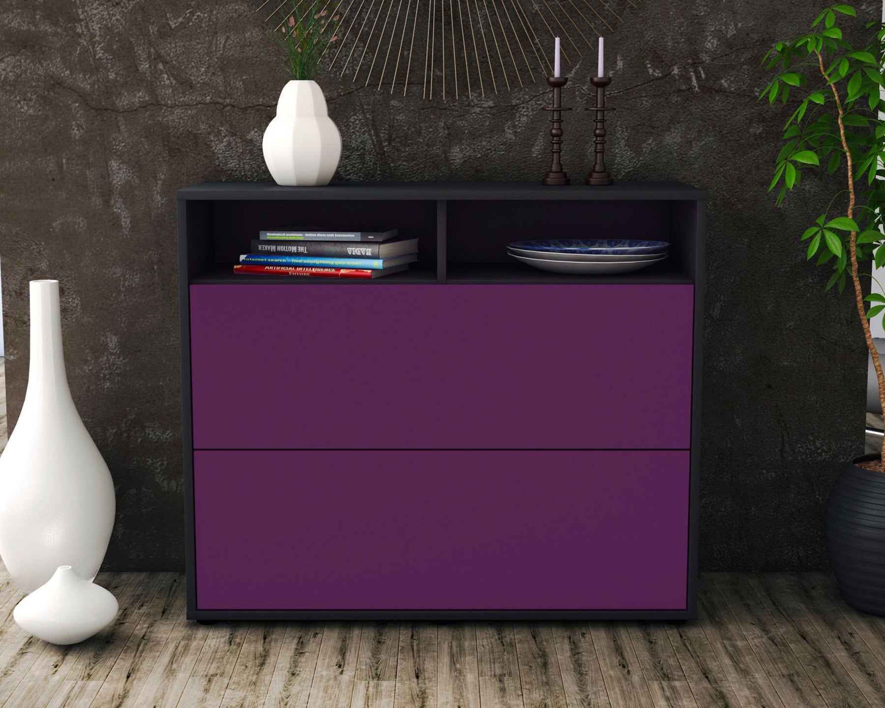 Sideboard Cosma, Lila (92x79x35cm)