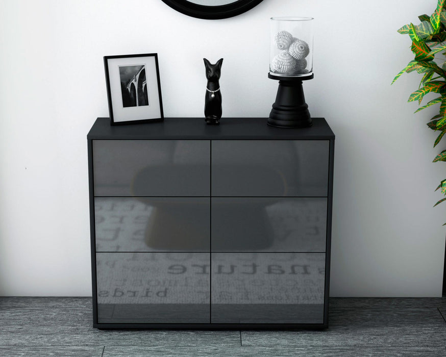 Sideboard Dalida, Grau (92x79x35cm)