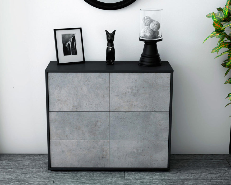 Sideboard Dana, Beton (92x79x35cm)