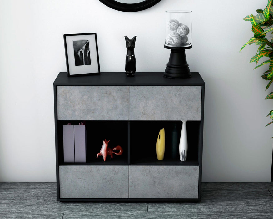 Sideboard Daniela, Beton (92x79x35cm)