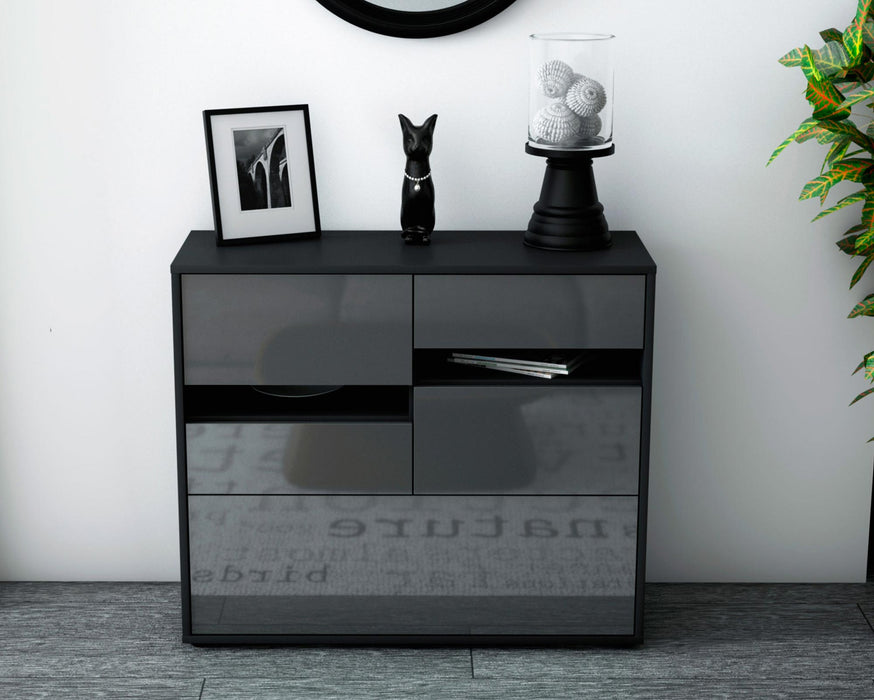 Sideboard Daria, Grau (92x79x35cm)