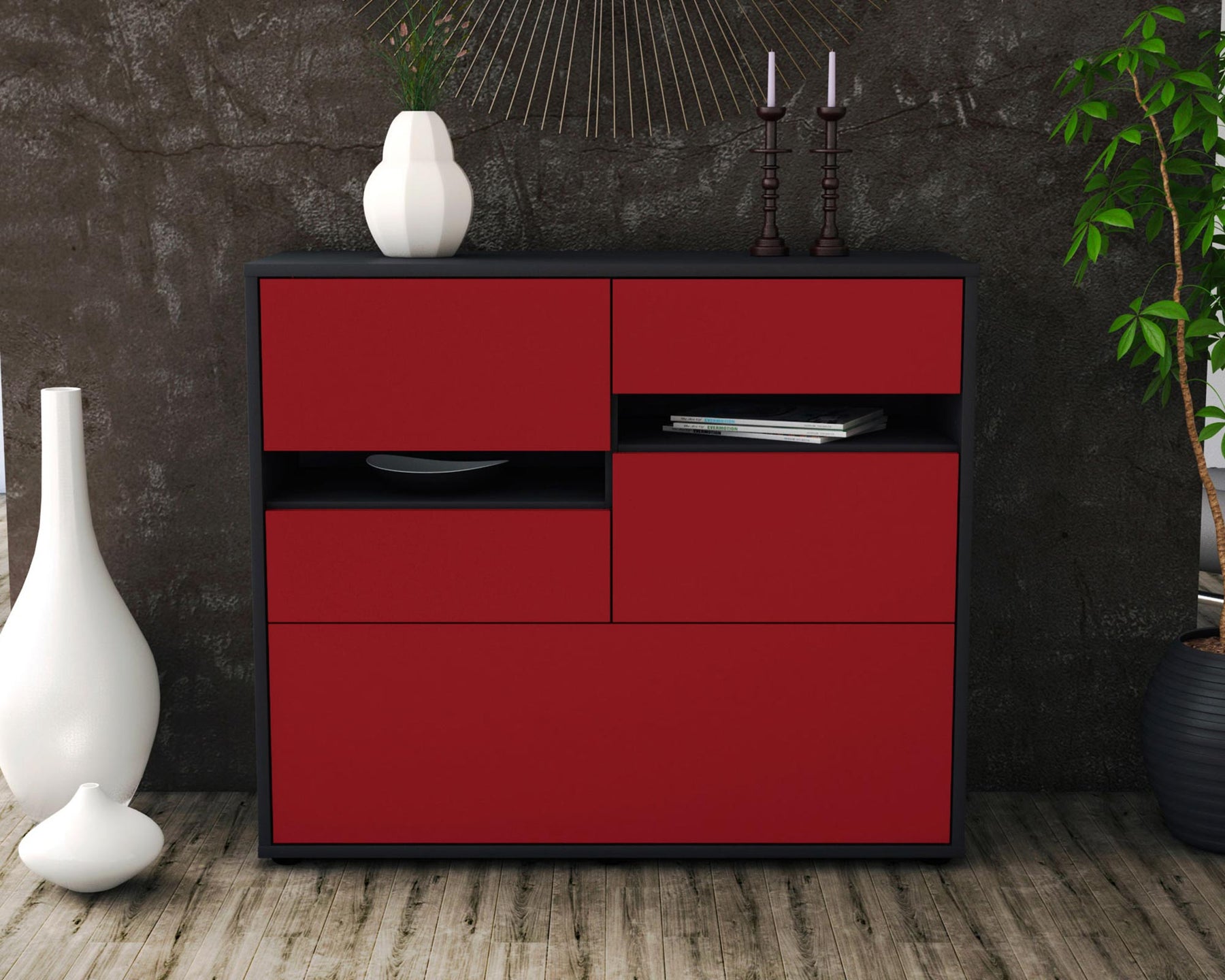 Sideboard Daria, Bordeaux (92x79x35cm)