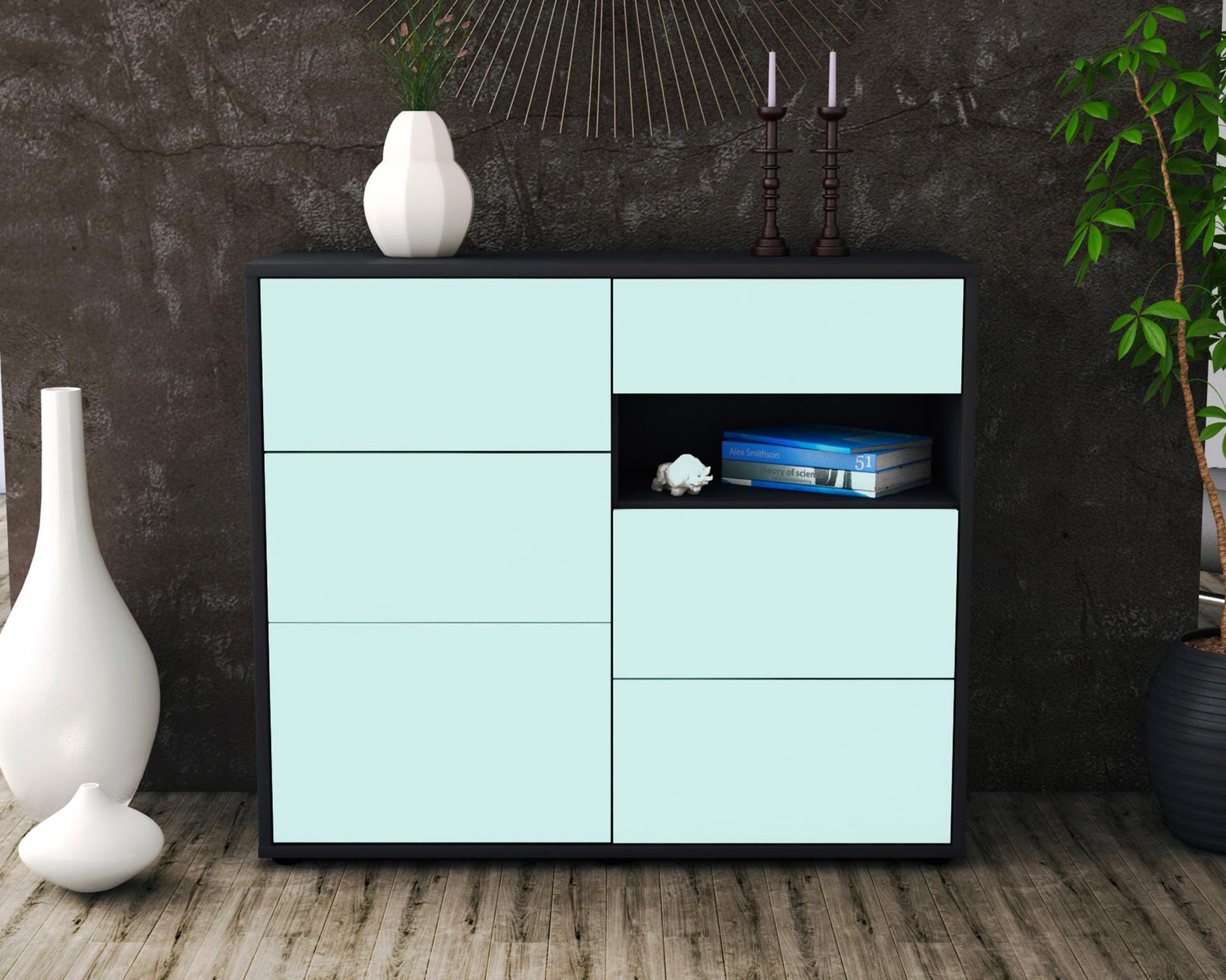 Sideboard Dariella, Mint (92x79x35cm)