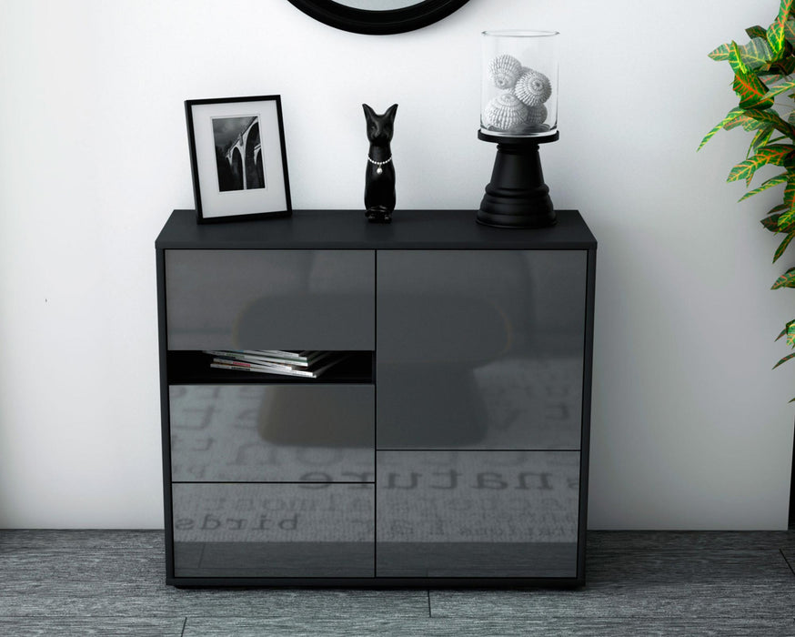 Sideboard Davina, Grau (92x79x35cm)