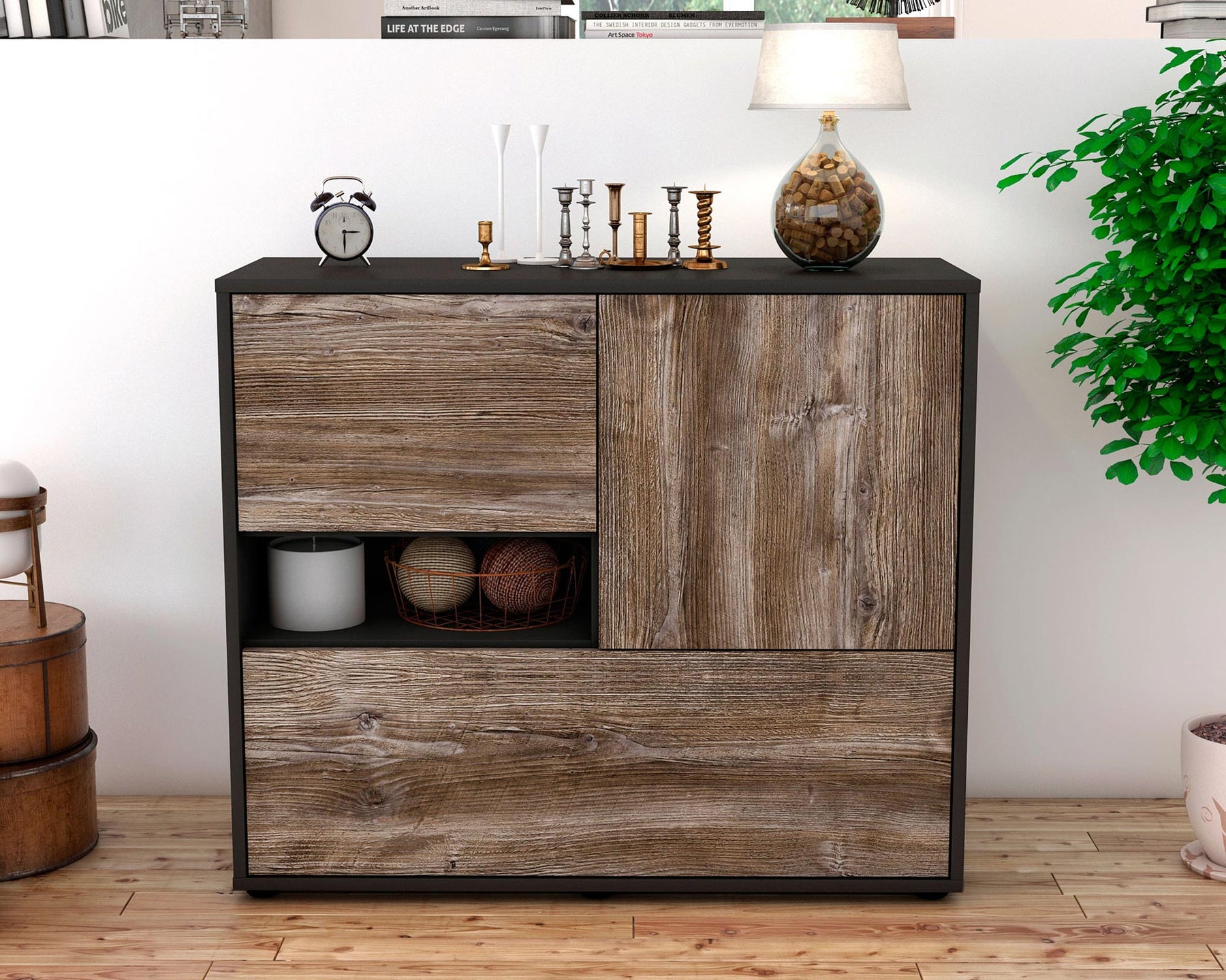 Sideboard Debora, Treibholz (92x79x35cm)