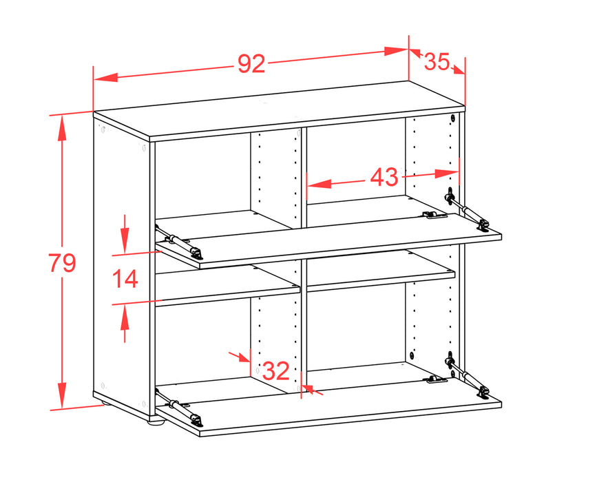 Sideboard Dalia, Rost (92x79x35cm)