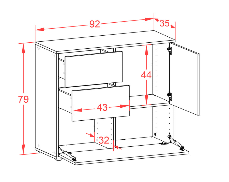 Sideboard Deanna, Rost (92x79x35cm)