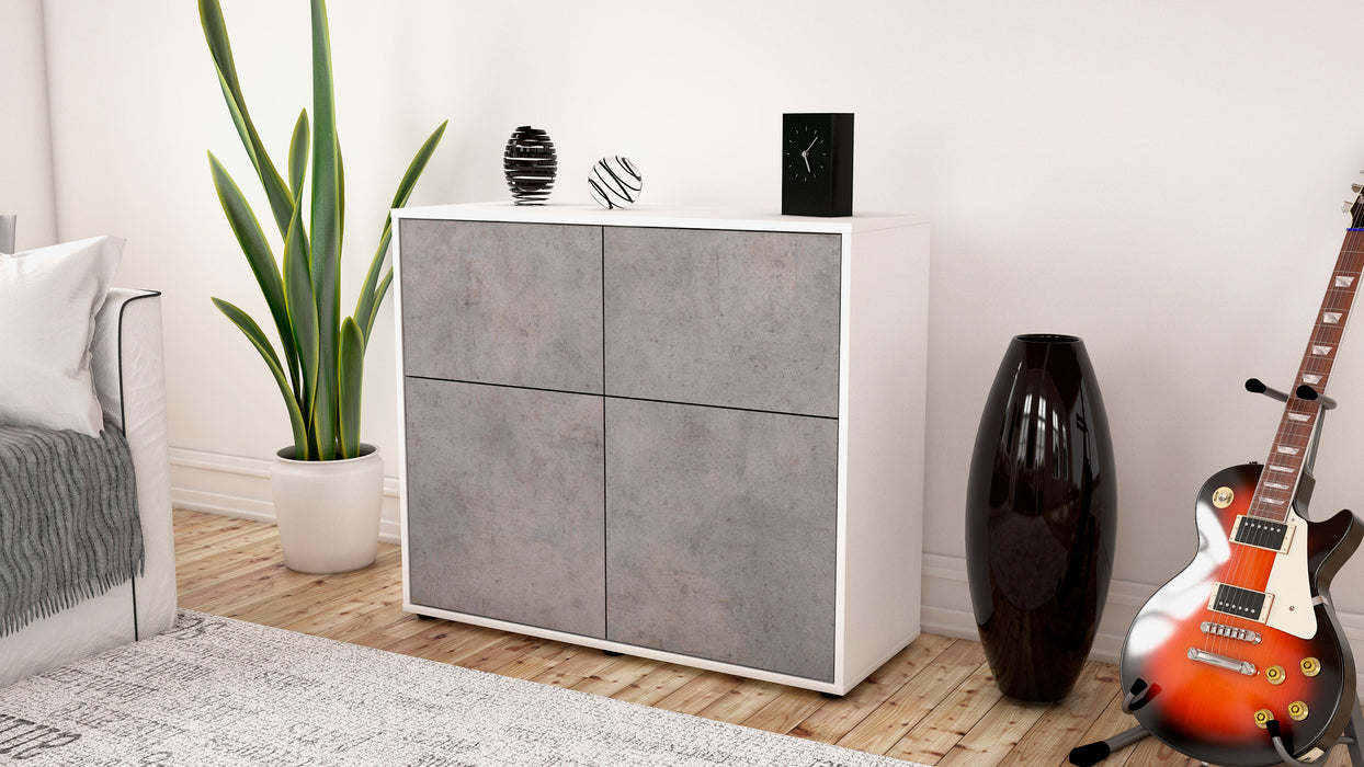 Sideboard Calliope, Beton (92x79x35cm)