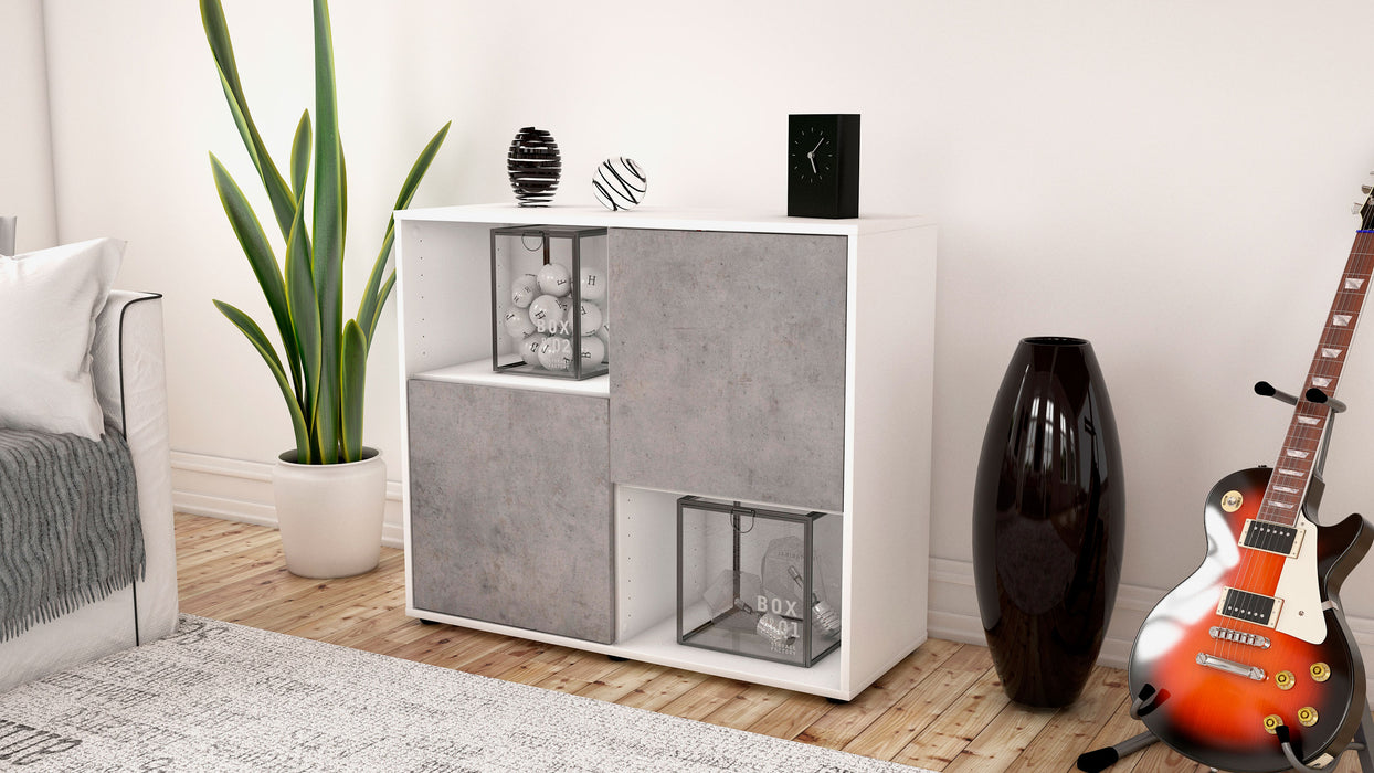 Sideboard Caralina, Beton (92x79x35cm)