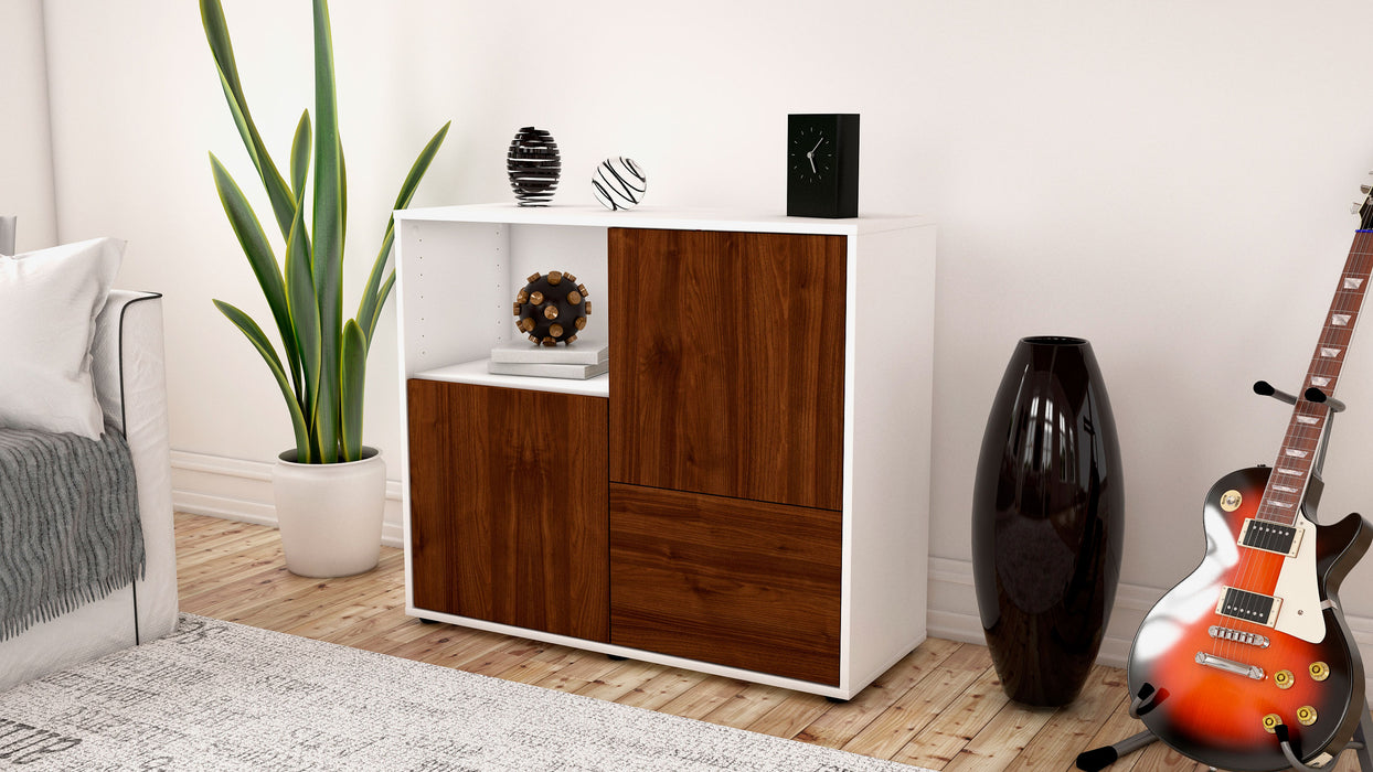 Sideboard Carina, Walnuss (92x79x35cm)