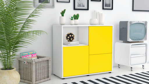 Sideboard Carina, Gelb (92x79x35cm)