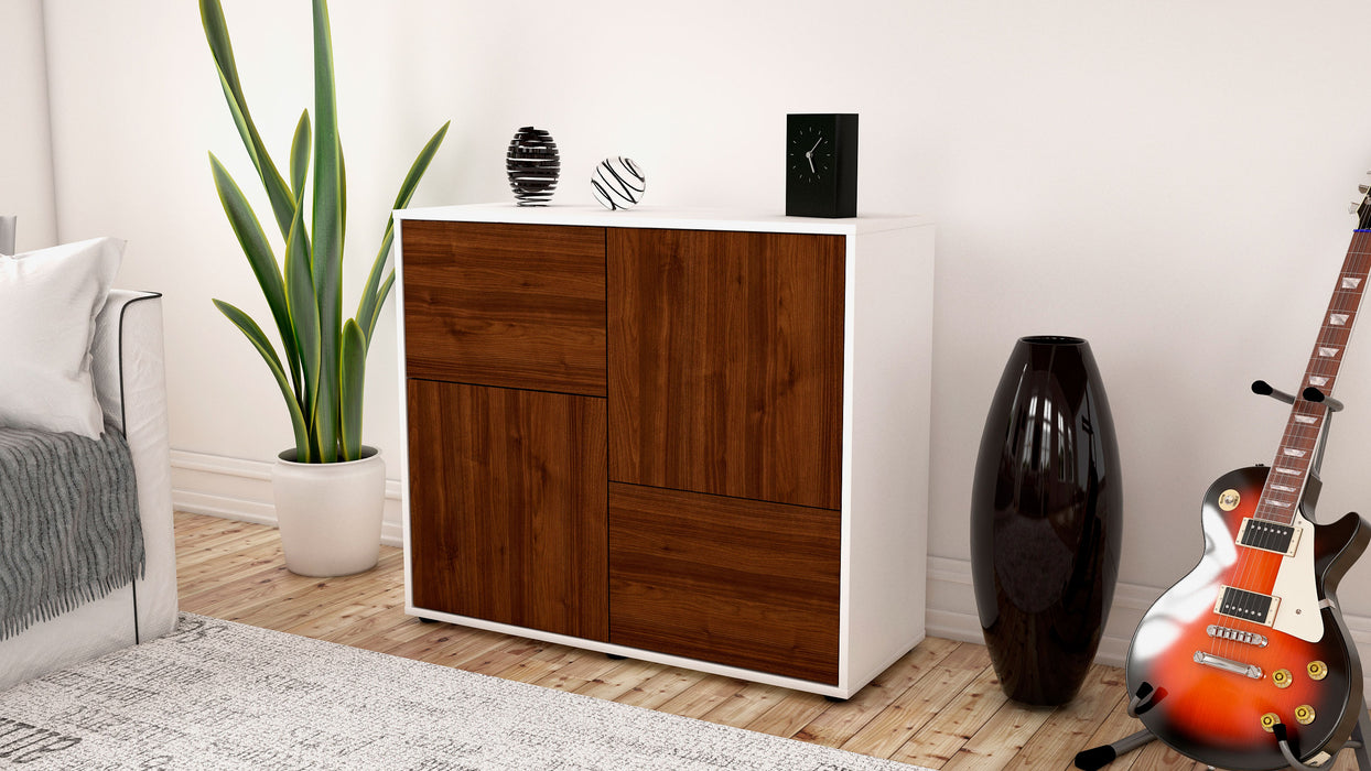 Sideboard Carla, Walnuss (92x79x35cm)