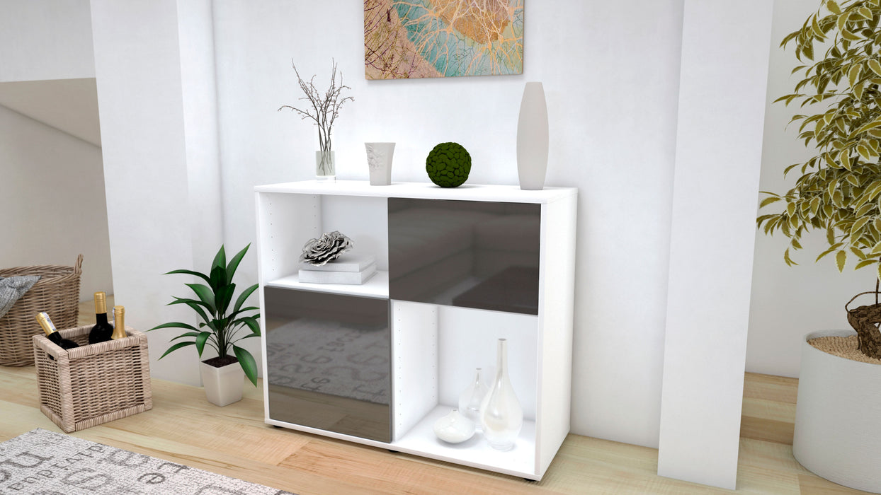 Sideboard Carola, Grau (92x79x35cm)