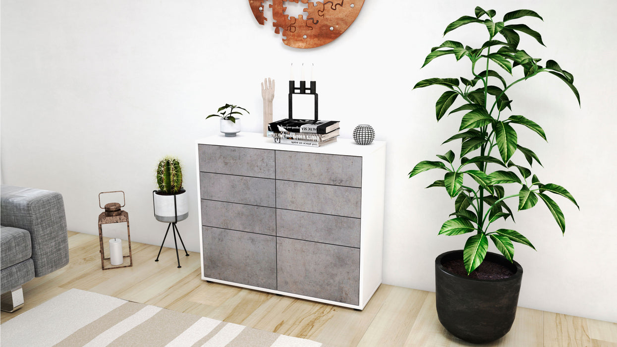 Sideboard Celeste, Beton (92x79x35cm)