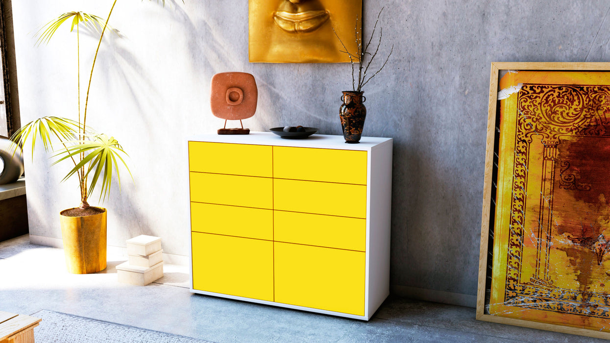 Sideboard Celeste, Gelb (92x79x35cm)