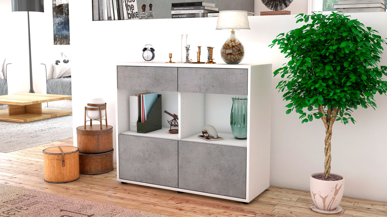 Sideboard Christina, Beton (92x79x35cm)