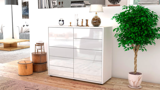 Sideboard Clarissa, Weiß (92x79x35cm)