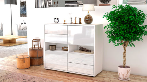 Sideboard Claudia, Weiß (92x79x35cm)