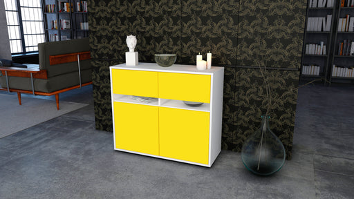 Sideboard Clea, Gelb (92x79x35cm)