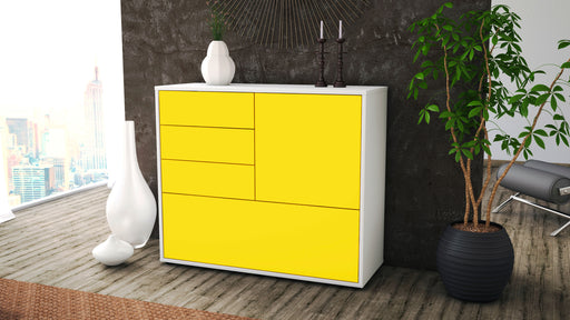 Sideboard Corina, Gelb (92x79x35cm)