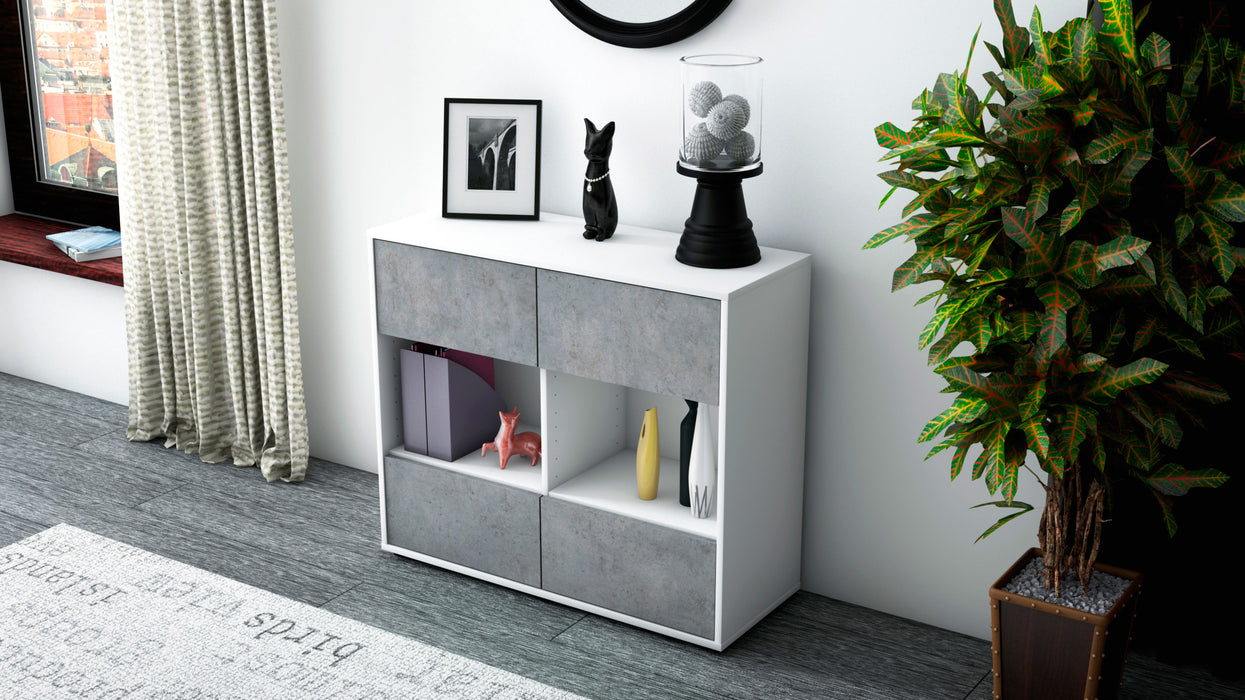 Sideboard Daniela, Beton (92x79x35cm)