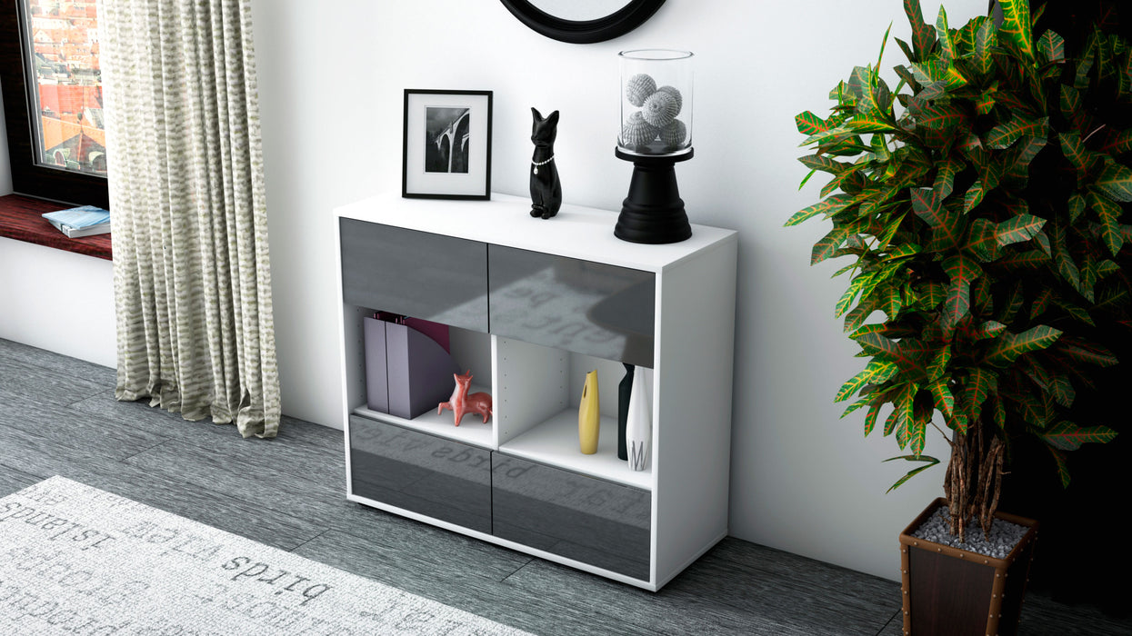 Sideboard Daniela, Grau (92x79x35cm)