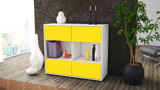 Sideboard Daniela, Gelb (92x79x35cm)