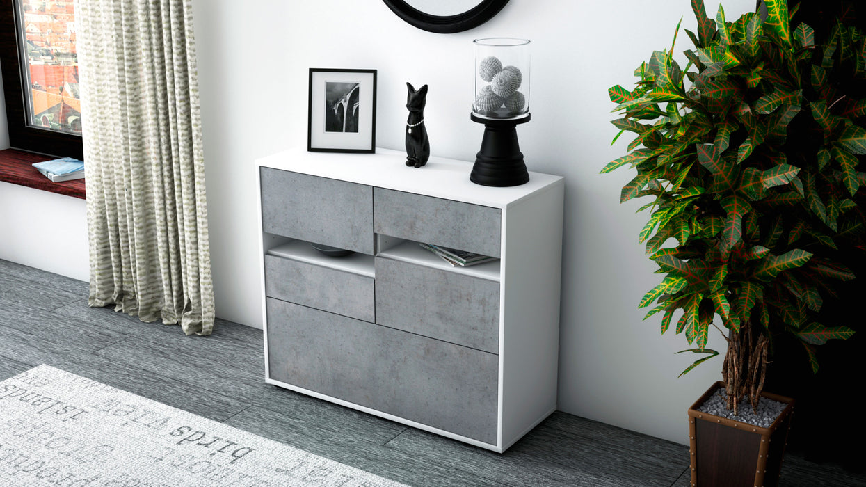 Sideboard Daria, Beton (92x79x35cm)