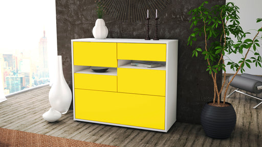 Sideboard Daria, Gelb (92x79x35cm)