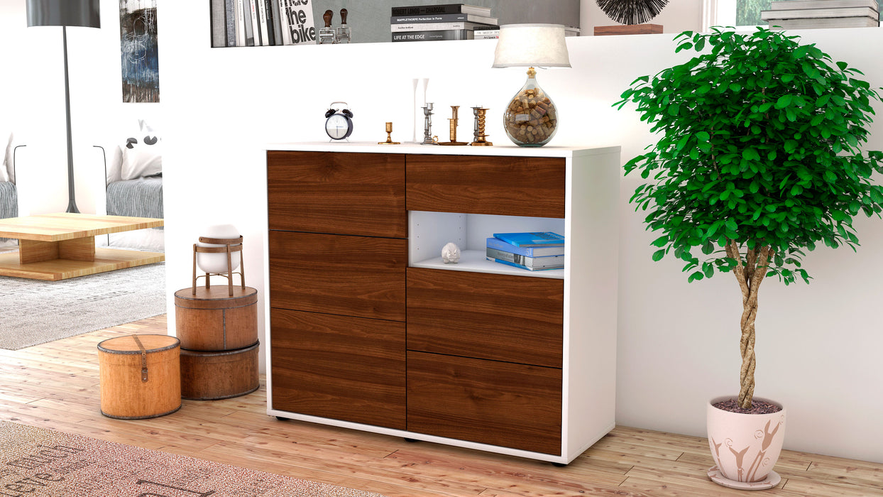 Sideboard Dariella, Walnuss (92x79x35cm)