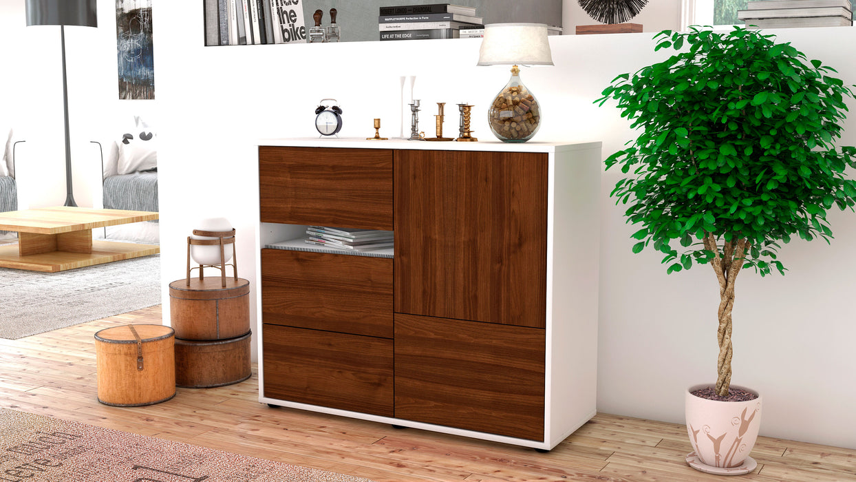 Sideboard Davina, Walnuss (92x79x35cm)