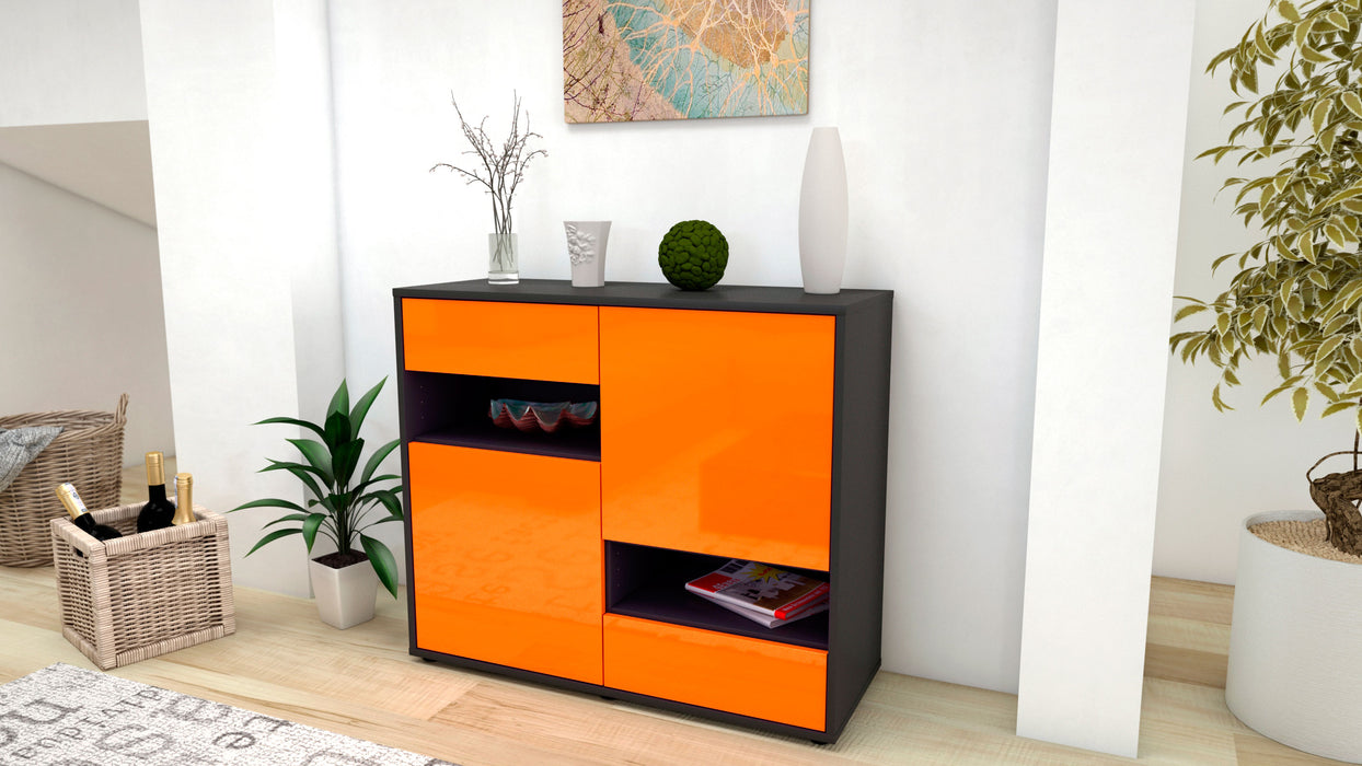 Sideboard Carmelina, Orange (92x79x35cm)