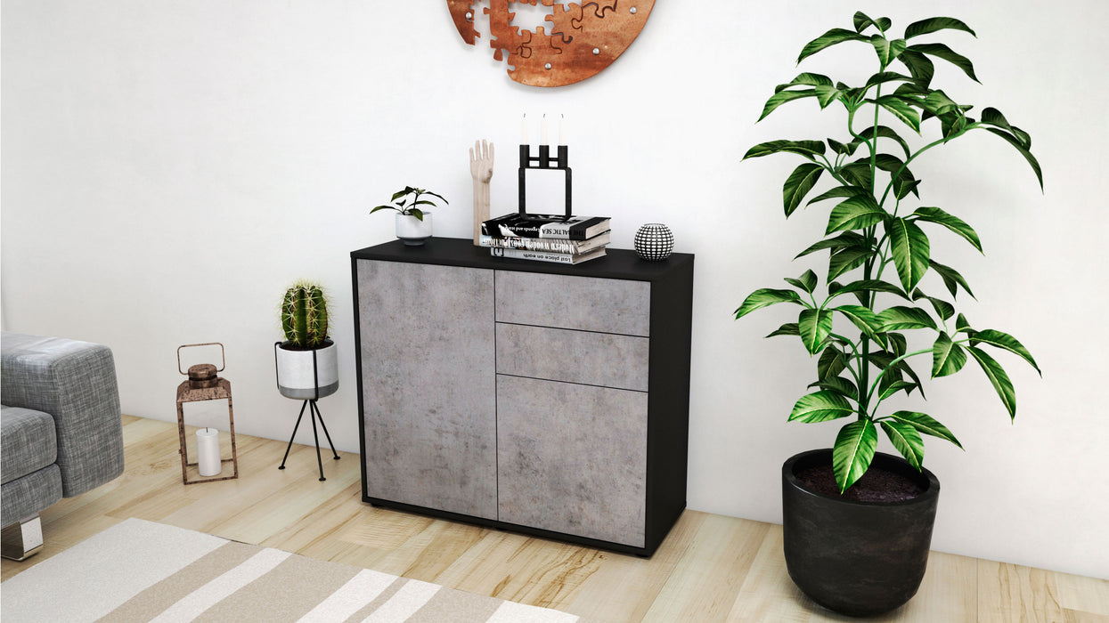 Sideboard Chantal, Beton (92x79x35cm)