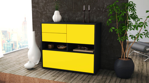 Sideboard Cornelia, Gelb (92x79x35cm)