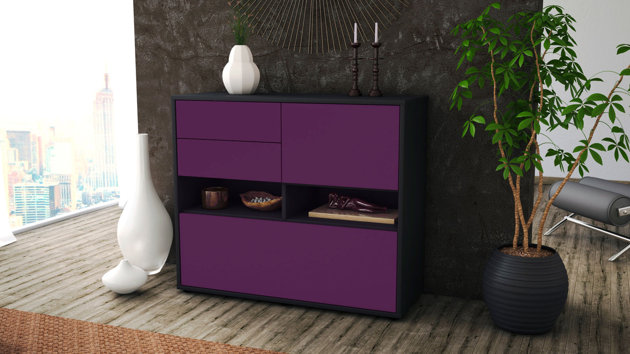 Sideboard Cornelia, Lila (92x79x35cm)