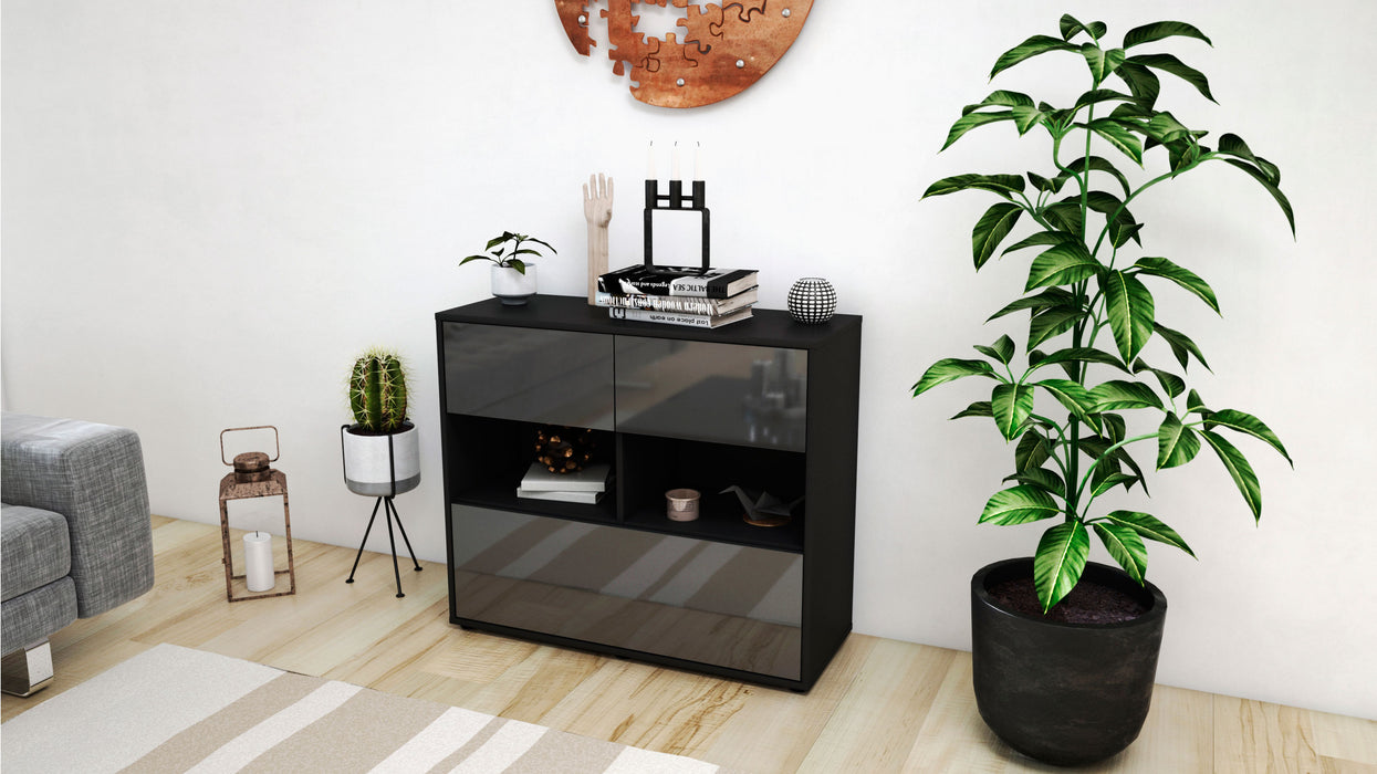 Sideboard Cosima, Grau (92x79x35cm)